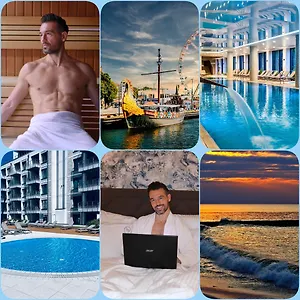  Apartment Nadmorskie Tarasy Pink&blue Z Prywatnym Tarasem Basen Kryty&zewnetrzny Infinity Silownia Sala Zabaw Polen